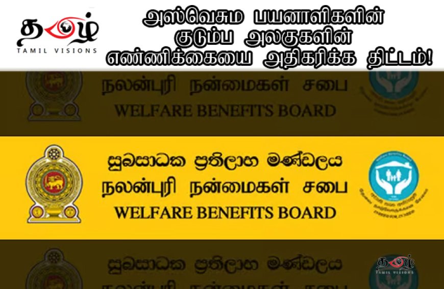 அஸ்வெசும பயனாளிகளின் குடும்ப அலகுகளின் எண்ணிக்கையை அதிகரிக்க திட்டம்!